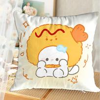 Kawaii C-Chiikawas Sleeping Pillowcase Decorative Pillowcases New Christmas Decoration Ornamental Pillow Home Decorations Peach skin 18*18(CM)-1Pcs