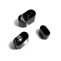 Reguliuojamos kojelės Stalo dangteliai Kepurėlės Kėdės kojų galų dangteliai Kėdės kojų padėkliukai Baldų kojų dangteliai Bright black 16X34mm