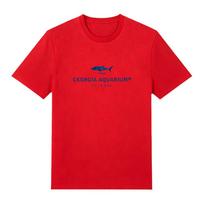 Mckenna Grace Merch Tee Shark Cartoon Print Tshirt Summer Comfortable Cotton Top Women Men Round Neck Short Sleeve Loose Clothes XS raudona