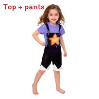 Poppy Playtime Lily Lovebraids Child Short Sleeve T Shirt And Shorts Set With Soft Fabric For Kids 110cm