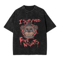 FNAF At Freddys T Shirts Men Cotton Fun TShirt O Neck  Tees Short Sleeve Clothes Original S