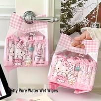 Sanrio Hello Kitty Baby Wet Wipes - Portable Pack for Hand & Mouth Cleaning