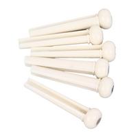 6Pcs Acoustic Guitar Bridge Pins Pegs Replacement Acoustic Guitar Plastic Bridge Saddle and Nut Guitar Bridge Pins