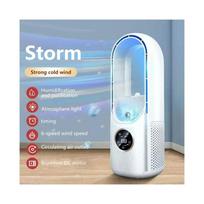 Portable USB Mini Air Cooler Fan | 6-Speed Bladeless AC & Humidifier