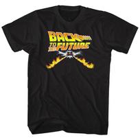 Back To The Future Movie Logo DeLorean Flames 88 MPH Baby Men's T Shirt 3XL