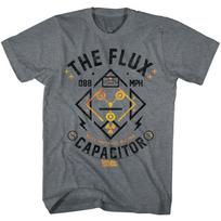 Back To The Future - Flux Streetwear - Short Sleeve - Heather - Adult - T-Shirt L