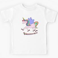 Roller Skating Fun Unicorn  Kids T-Shirt 130