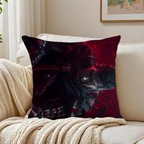 B-Berserk Cushion Cover Pillowcase Anti-Dustmite Living Room Sofa Decor Cushion Room Peach skin 18*18(CM)-1Pcs