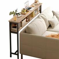 Konsola Toaletka Z Półką Za Kanapę Loft 80 X 20 X 100,2 Cm Dąb Sonoma [Konsola3]