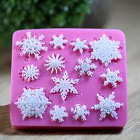 Snaigės formos silikono fondant Sugarcraft dekoravimo forma Minkšta torto forma