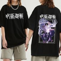 Anime Jujutsu Kaisen T-shirt Yuta Okkotsu Graphic Print T-shirts Unisex's WoUnisex's Fashion Short Sleeves Oversized T Shirt Streetwear L