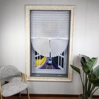 Klostuotos žaliuzės Privatumo užuolaida Namams Lipnios nuo saulės apsauginės paprasta užtemdanti užuolaida miegamajam, svetainei, balkonui 60*150cm balta