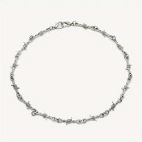 Necklace Wire Chain Twist Punk Thorn Metal Spike Men's  High Quality sidabras