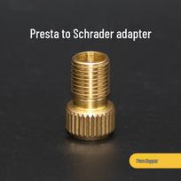 Presta to Schrader Valve Adapter - Bike Pump Converter for Road & Fixie Bikes