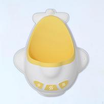 Boys Urinal Lovely Airplane Potty Easy to Clean and Hygienic Durable PP Material with Funny Aiming geltona