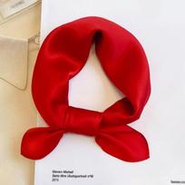 Red Solid Silk Square Scarf Women Satin Bandana Print Scarves Head Band Fashion Lady Hair Shawl Wrap Female Neckerchief Hijab One Size