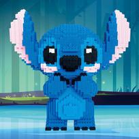 Cool Joker Stitch Magic Building Block Kawaii Baby Stitch Angel Model Halloween Stitch Assembled Bricks Toy For Kids Santa Gift S