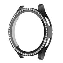 Glass+Case for samsung Galaxy watch 5/4 44mm 40mm Accessories Bling Diamond PC bumper+Screen protector Galaxy watch4 cover Galaxy 5-4 44mm juoda