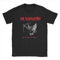 Blasphemy Fallen Angel of Doom Rock Band T Shirts Merchandise for Men Cotton Crazy Tee Shirt Short Sleeve Clothes Adult S