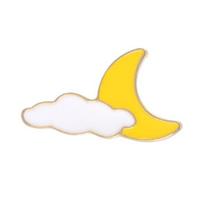Animacinis Saulės Mėnulio Debesies Vaivorykštės Emalio Sagė Pin Krepšio Apykaklės Atlapo Ženklelis Papuošalas Moon