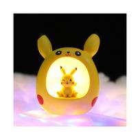 (Pikachu) Pokemon dervos naktinė lempa, rankomis tapyta lempa Pikachu