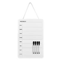 Double Sided Erasable Magnetic Whiteboard Wall Mounted Weekly Planner For Notes Schedules Reminders Daily Planning 1
