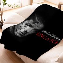 Flanelinės šiltos žiemos antklodės Michaelas Jacksonas Mikropluošto patalynė Kelio antklodė Fleece Individualios miego dekoratyvinės sofos Purios minkštos antklodės 75x90CM gray
