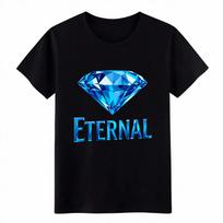 Unisex Eternal Blue Diamond Graphic Tee|Hip-Hop & Luxury Inspired Fashion Shirt S