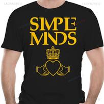 SIMPLE MINDS Rock Band Graphic T Shirts Summer Fashion Funny Pattern Cotton T-shirt Vintage Cool Women Men Streetwear Camiset... S įvairiaspalvis
