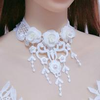 Elegant Necklace Lace Neckband Jewelry Accessories White Lace Choker  Women 1