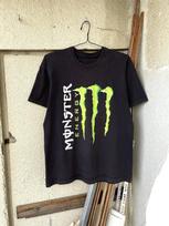 Vintage Y2K Monster Energy Racing Big Logo Faded Black T-Shirt Size M 3XL black
