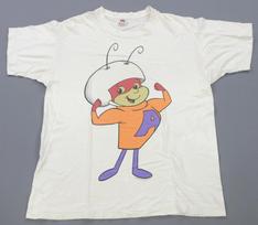 Retas vintažinis HANNA-BARBERA Atom Ant 1994 m. grafinis marškinėlis 90-ųjų animacinis baltas Dydis XL 2XL orange