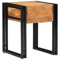 Side Table with Drawers 40 x 40 x 50 cm Solid Acacia Wood
