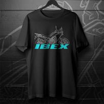 Black men's and women's T-shirt For CFMoto Ibex 450 2025- Motorcycle XL