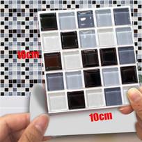 Elegant 10pc Kitchen Tile Stickers With Mosaic Pattern For Stylish Home Decor 10×10cm