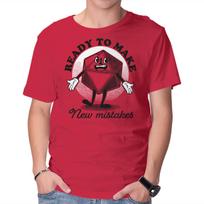 Unisex Crew Neck T-Shirt New Mistakes Graphic Short Sleeve Casual Tee XXXL