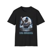 Men's and Women's T-shirts LA Dodgers Horror Mash-Up T-Shirt - Spooky Baseball Fan Apparel XL