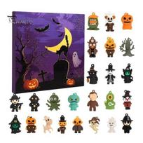 Kids Halloween Countdown 2026 Advent Calendar, 24 Day Box with Cute Calendar Collectible Toys, Spooky Holiday Gift Box, Home Party Decoration Ideas A