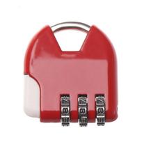 Trolley Case Heart Shape Padlock Luggage Travel Lock TSA Customs Code Lock Combination Padlock red-G