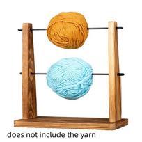 Double Layer Yarn Spinner Holder Solid Wood Wool Storage Rack Wire Winding Rack  Craft Supplies ruda