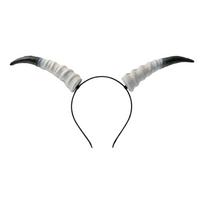 Pu Cosplay Hairband Cosplay Headband Halloween Hair Hoop Halloween Horns Headband  Photo Props balta