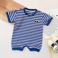 Summer Baby Onesies - Unisex Short Sleeve Rompers with Smiley Print 66 cm