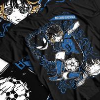 Meguru Bachira T-Shirt Blue lock Kunigami Rin Itoshi Nagi Anime shirt All Size XL