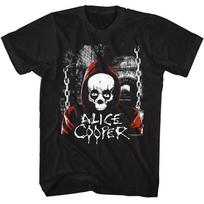 Alice Cooper Hooded Skull Chains Dundeon Men's T Shirt Shock Rock Merch S