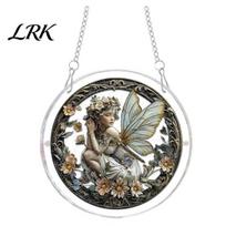 High-definition Acrylic Art Jigsaw Puzzle Suncatcher, Religious DIY Sun Catcher Puzzles Kit, Stained Glass Style Window Hanging Decor for Home, D