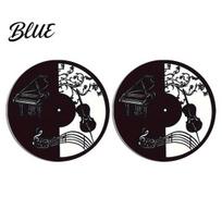 Car Interior Accessory 2PCS Coasters Easy Clean Round Cup Holder 4