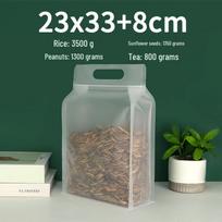 Frosted Stand-up Resealable Handled Bags