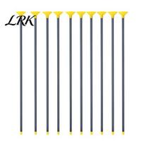 Lanksti ašis Strėlės Vaikams 10/20 vnt. 42 cm Šaudymo iš lanko žaislas vaikams, Minkštas siurbtukas Tvirtas lankas ir strėlės kulkos su plastikiniais kotais, Saugūs priedai 10 pcs pilka