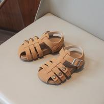 Fashionable 2026 Summer Girls' Velcro Closed-Toe Beach Sandals Bulk 22-26 (50 pairs) ruda