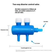 1Pc Fish Tank Air Pump Splitter Tube Oxygen Pipe Flow Control Valve Distributor Practical Aquarium Hose Split Flow Part